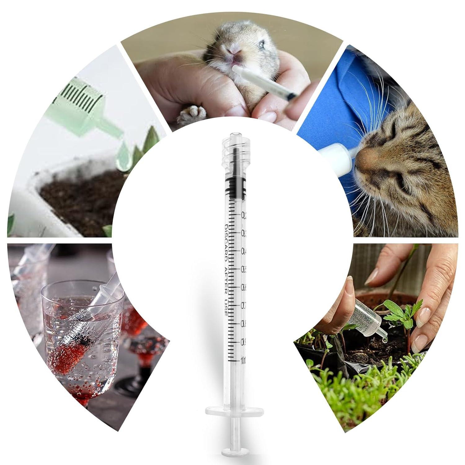 1Pc/50Pcs/100Pcs 1ml Luer Lock - Medical Lab Supplies 评论和价格