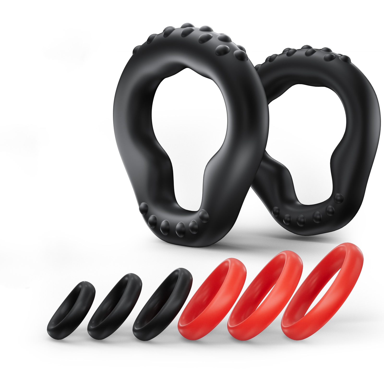 KUSHOR 8 PCS Silicone Penis Ri - Medical X 评论和价格